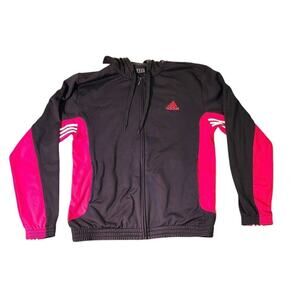 Adidas Mens Active360 Black & Red Full-Zip Hoodie Jacket XL